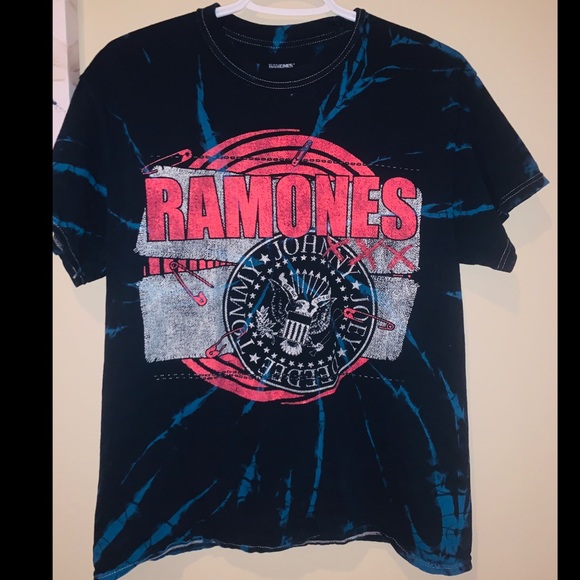 “The Ramones” Fashion Nova Graphic Tie-Dye T-Shirt - Picture 1 of 4
